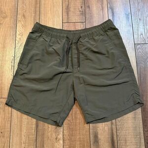 H&M Olive Green Shorts Men's Size Large Above The Knee Nylon